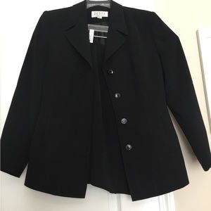 Petite Sophisticate black skirt suit